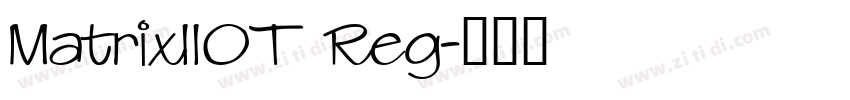MatrixIIOT Reg字体转换